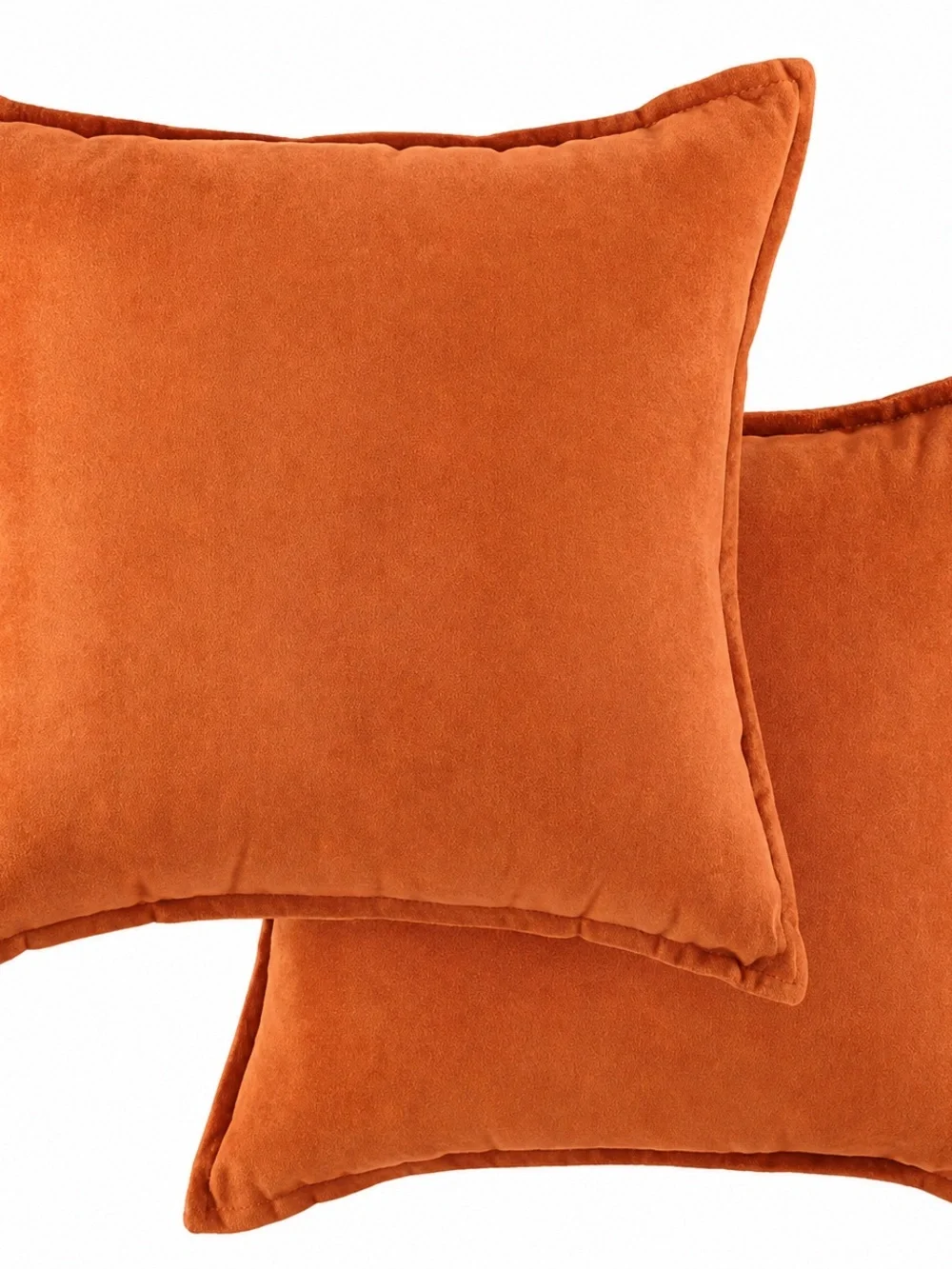 JCPenney Burnt Orange Faux Suede Throw Pillows 2 Pack